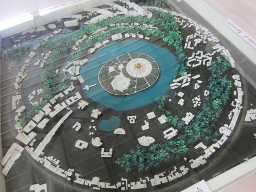 Maquette du projet d'Auroville