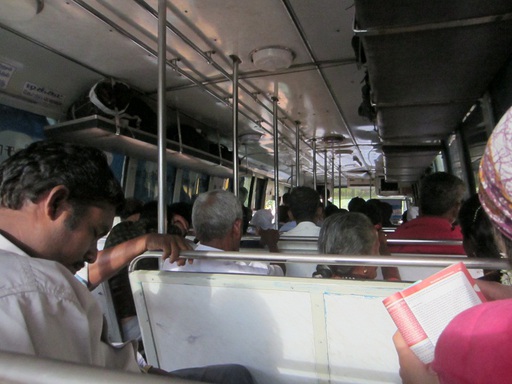 Dans le bus vers Chidambaram
