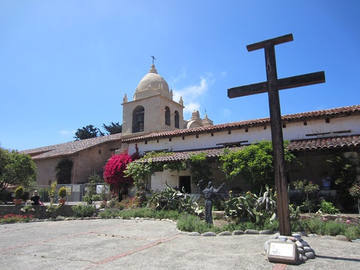 Depuis la cour de la mission