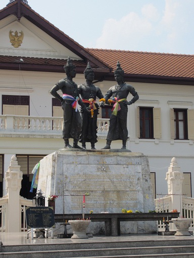 Le Monument des Trois Rois (ce sont eux qui ont fondé Chiang Mai)