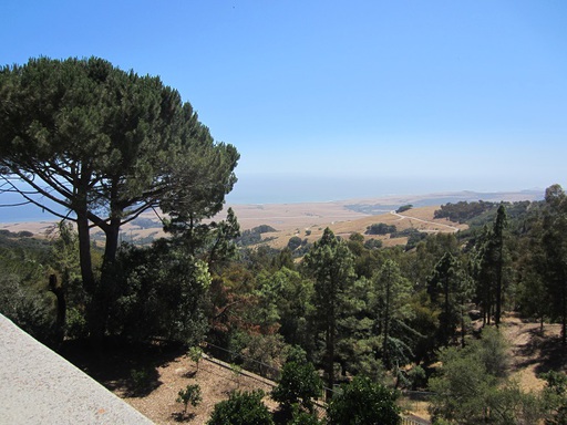 Le paysage que l'on voit de la terrasse