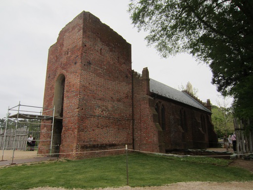 La tour de l'église, seul élément préservé de l'époque