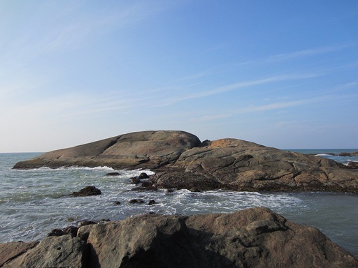 Les rochers de la pointe de l'Inde