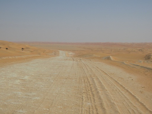 La route dans le désert