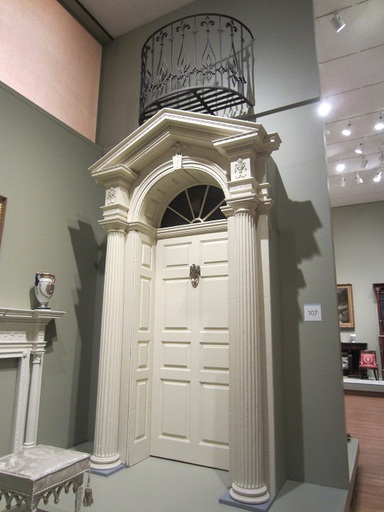 Porte d'une maison de Philadelphie de la fin du XVIIIe siècle