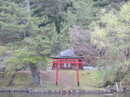 Une petite île près du temple