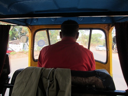 Intérieur du rickshaw