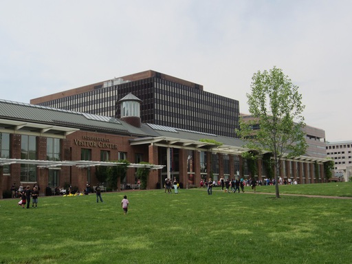 Le Visitor Center, à l'entrée du parc historique