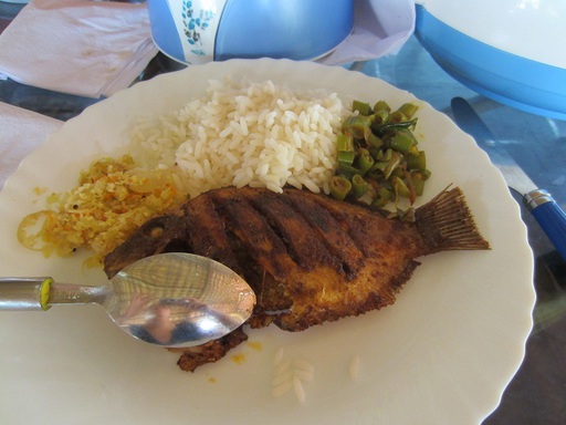 Poisson grillé pêché dans les backwaters du Kerala