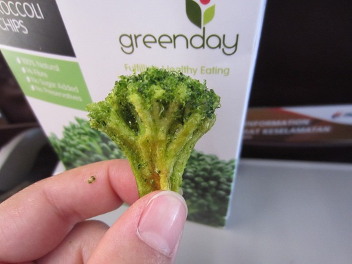 Une "chips" de brocoli